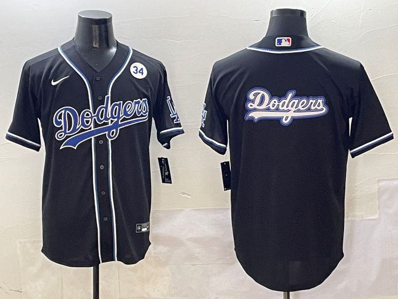 Men 2025 Los Angeles Dodgers Blank Black Three generations Fashion Nike MLB Jersey style 15